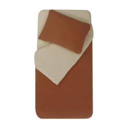 Mon PTIT Dodo – Duvet Cover 100 x 140 cm + Pillowcase 40 x 60 cm Sand/Tomette