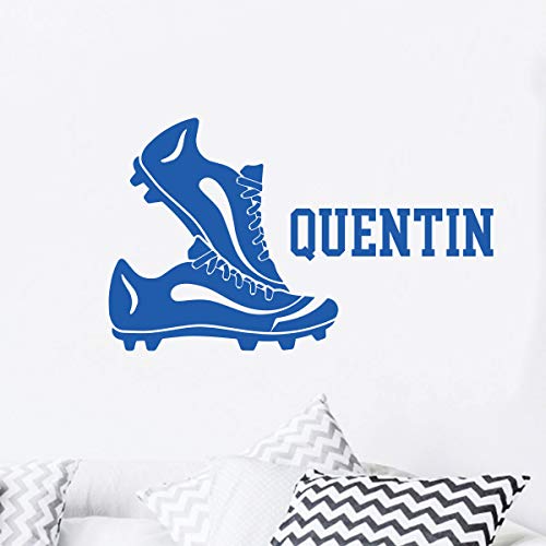 Personalised Name Stickers - Personalised Name Sticker – Children's Room Wall Decoration - 2 Sheets of 25 x 25 cm and 60 x 25 cm – Navy Blue
