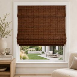 "CHICOLOGY Bamboo Roman Shades - Customer Favorite Blackout Blinds for Windows, Premium Quality, Ideal for Home, Moose (Blackout) Brown, 31"" W X 64"" H"