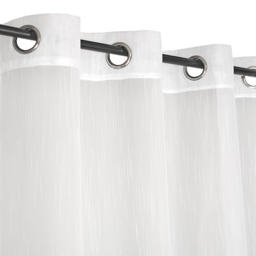 Atout Ciel Pair of Eyelet Curtains 140 x 240 cm White