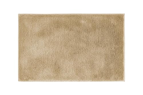 andiamo Florida Non-Slip Bath Mat, Bathroom Rug, Soft and Fluffy, Bath Mat, Non-Slip Washable Shower Mat, Bath Mat for Bathroom, 40 x 60 cm, Taupe