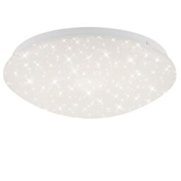 Briloner Leuchten, LED Ceiling Light with Remote Control, Colour Changing Option, Night Light Function, Dimmable, Metal, 10 W, White