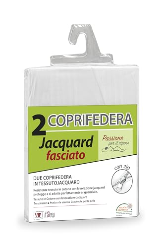 V.I.P. Very Important Pillow Pair of Pillowcases Cotton Wrapped, With Zip, 50 x 80 cm