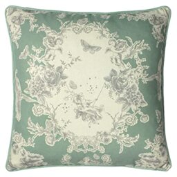 Paoletti Burford Polyester Filled Cushion, Polyester, Sage