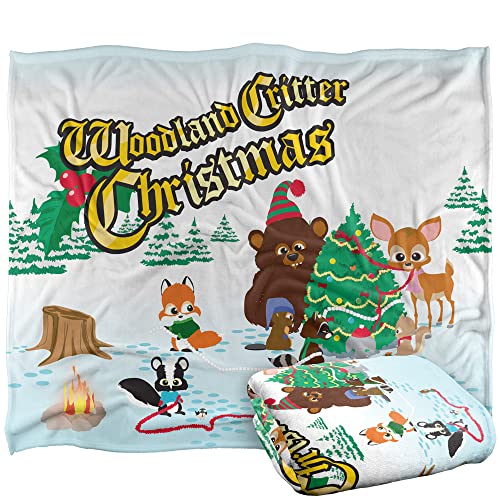 South Park Woodland Critter Christmas Silky Touch Super Soft Throw Blanket 152 X 127 cm, White