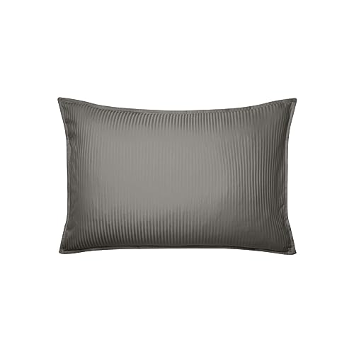 Essix Cotton Satin Pillowcase Grand Hotel Zinc, 50 x 75 cm