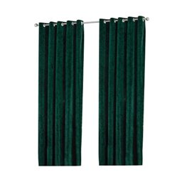 Paoletti Verona Crushed Velvet Eyelet Curtain Pair 229 x 137cm
