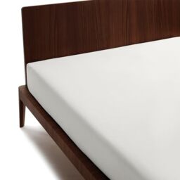 osama home Double Fitted Sheet, 175 x 200 cm, 100% Cotton, OekoTex Certified Fresh and Breathable, Double Mattress Protector with Elastic, Fitted Bottom Sheet 30 cm