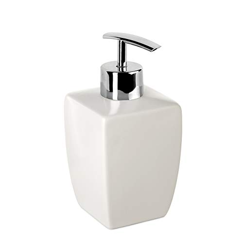 TATAY Soap Dispenser Thai One Size Functional Bathroom Accessory - Soap Dispenser Bathroom - Durable ABS Plastic - One Size - For Everyday Bathroom Use - Functional Bathroom Accessory, White