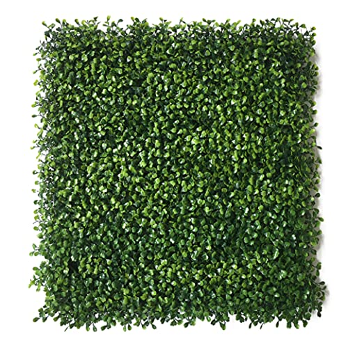 KuGuo 12P Artificial Boxwood Topiary Hedge Plants Panels Outdoor Patio Hedge Plant UV Protected Greenery Wall Plants 20x20 inch/P