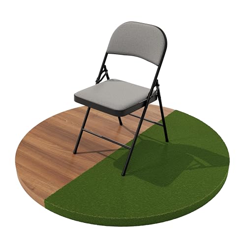 Build Rapido Folding Chair � Padded Metal Chair with Cushioned Seat, Foldable Steel Frame � Indoor Outdoor Guest Seating (Grey)