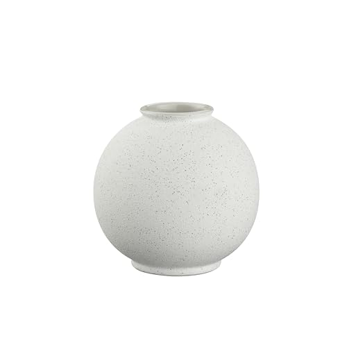 blomus Rudea- S Vase - Colour Lily White - Ceramic Flower Vase - Decorative Vase Colour Beige - 15 x 15 x 14.5 cm