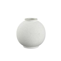 blomus Rudea- S Vase - Colour Lily White - Ceramic Flower Vase - Decorative Vase Colour Beige - 15 x 15 x 14.5 cm