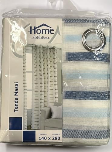 Home Collection mas112 Curtain Masai 280x140x280 cm azure