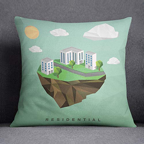 Questo Casa Decorative Cushion Cover, Cushion Cover, Home Decoration, for Sofa, Coffee, Size: 45 x 45 cm – Designed and Made in Türkiye