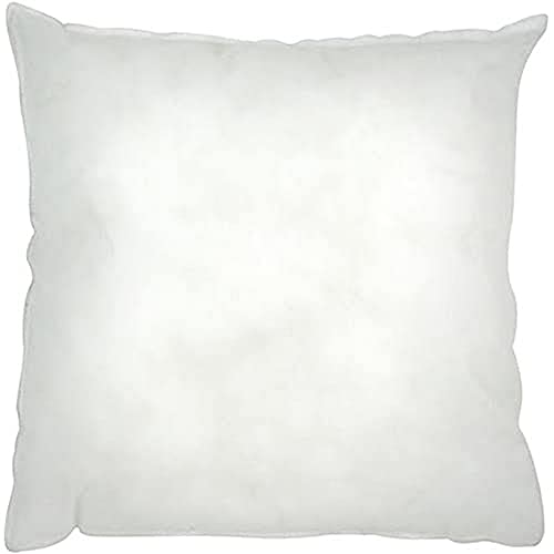 "Riva Home Paoletti Hollowfibre Cushion Pad Insert Inner - Small Square Shape - 100% Polyester Filling - Double Stitched Edges - 30 x 30cm (12"" x 12"" inches) - Designed in the UK, White, CPAD3030"