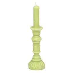 Talking Tables Green Candlestick Shaped Candle 3D Sculpture - Non Scented, Contemporary Home Décor Interior, 25cm, Forest-CNDL-Lime, Lime, L