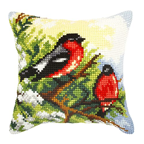 Orchidea Cushion Cross-Stitch, Bullfinches, 40 x 40cm