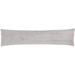 Paoletti Empress Faux Fur Draught Excluder Cover, Grey