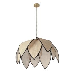 OSRAM Decor Rattan Lotus Pendant Light 670mm E27 Brown
