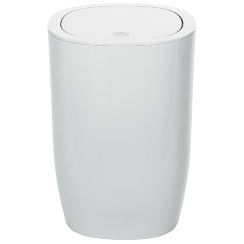 Spirella Waste Bin Bathroom Accessories, Polystyrene, 25 x 17 x 17 cm, Polystyrene, White, 25 x 17 x 17 cm