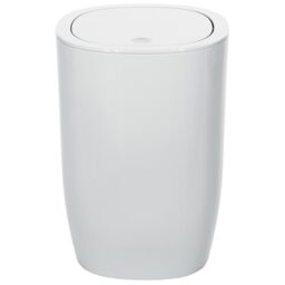 Spirella Waste Bin Bathroom Accessories, Polystyrene, 25 x 17 x 17 cm, Polystyrene, White, 25 x 17 x 17 cm