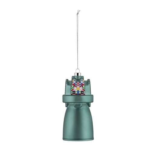 Alessi Christmas Tree Ornament ESA06 3 - Blown Glass, Hand-decorated, Design by Elena Salmistraro