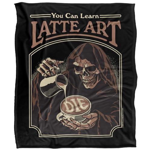 Steven Rhodes Latte Art Silky Touch Super Soft Throw Blanket 152 X 127 Cm
