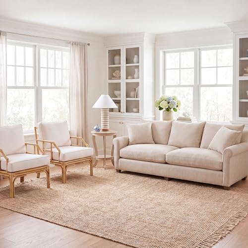 Safavieh Natural Fiber Rug for Living Room, Dining Room, Bedroom - Natural Fiber Collection, Short Pile, in Natural, 244 X 305 cm