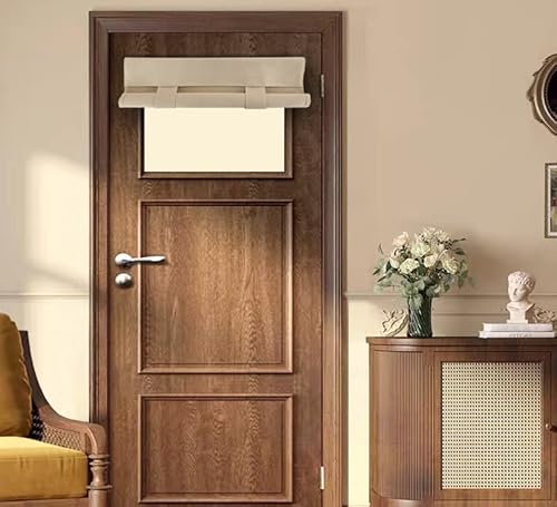 PI Blackout Thermal Insulated Door/Window Curtain for Small Window/Front Door - Office 1 Panel (W26XL20, Beige)