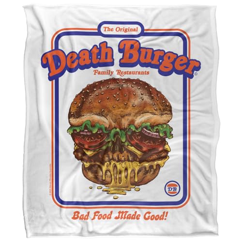 Steven Rhodes Deathburger Silky Touch Super Soft Throw Blanket 152 X 127 Cm