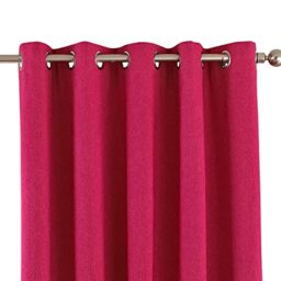"Riva Home Guaranteed Blackout Thermal Eclipse Eyelet Curtains, Pink, 90"" x 54"" (229 x 137 cm)"