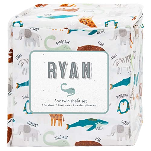 LITTLE CELEBRITY Twin Sheet Set - Kids Sheet & Pillowcase Sets - Twin Sheets for Boys Girls, Fitted Sheet, Top Sheet, Pillowcase - Twin Sheets Set - Twin Bed Sheets - Bed Sheets Twin(Ryan)
