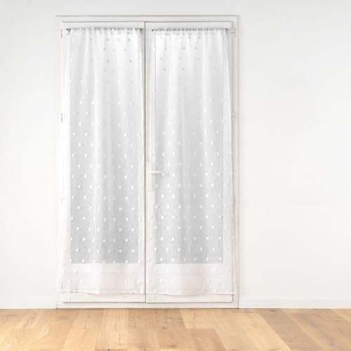 Douceur d'Intérieur, 2 x 70 x 200 cm Pompinou Sandblasted Curtain Pole with Tassels