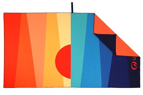 Lifeventure Recycled SoftFibre Travel Towel — Compact, Lightweight Quick-Dry Sports & Beach Towel, Sand-Free Design