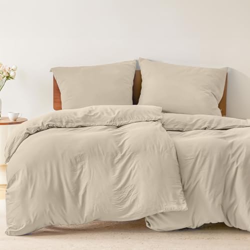 Dreamzie - Set of 2 duvet covers 135 x 200 cm with 2 pillowcases 80 x 80 cm - 4-piece bedding set in white soft microfibre - Oeko-Tex certified