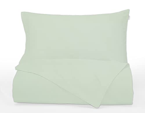 Bianca Plain Dyed Green Duvet Cover Set 240 x 220 + 60 x 70 (2)