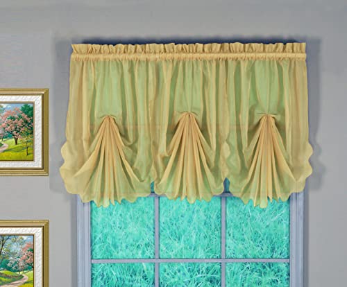 "Today's Curtain Emelia Original Voile Fan Insert, Gold, 30"" W x 40"" L"