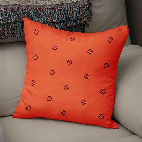 Bonamaison Decorative Cushion Cover Orange & Bordeux, Throw Pillow Covers, Home Decorative Pillowcases for Livingroom, Sofa, Bedroom, Size: 50x50 Cm - Designed and Manufactured in Turkey