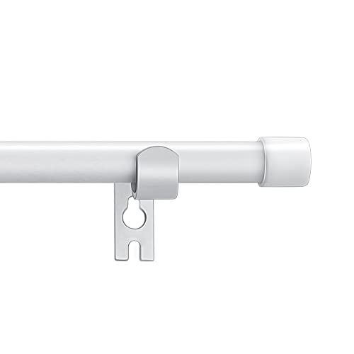 Alskarhem Black Curtain Rods for Windows 30 to 88 Inch,5/8 Inch Small Curtain Rod Set With Brackets