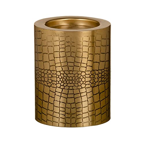 Gold Metal Candle Holder 12 x 12 x 15 cm