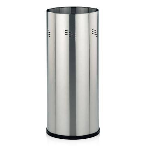 kela umbrella stand matt stainless steel, umbrella holder with water collection tray, height 50 cm, SWING