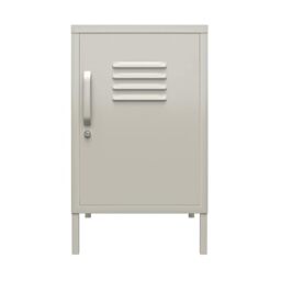 DHP Bradford Metal Locker End Table Taupe