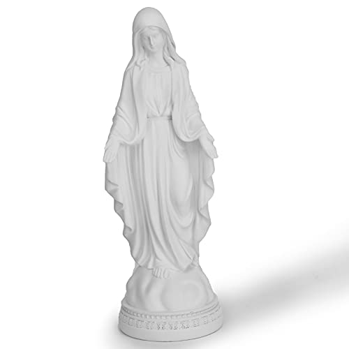 Magicsculp 12 Inch Blessed Virgin Mary Decorative Figurine???Catholic Religious Gifts 12 Inch Resin Statue Figurine (multicolor)