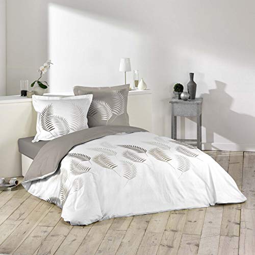 douceur d'intérieur 3-Piece Bedding Set (260 x 240 cm) Guava, 100% Cotton