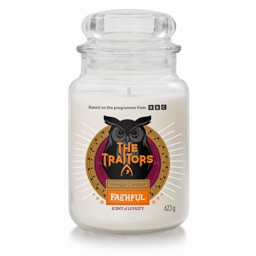 Yankee Candle Scented Candle - Faithful Large Jar - The Traitors - Long Burning Candles: up to 150 Hours - Perfect Gifts for Women