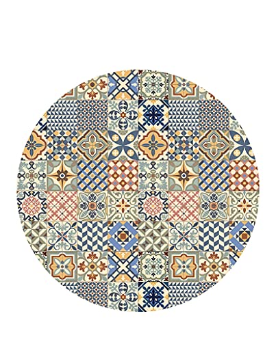 Vilber, Round Vinyl Rug Toledo Color 01. Diameter 155 cm