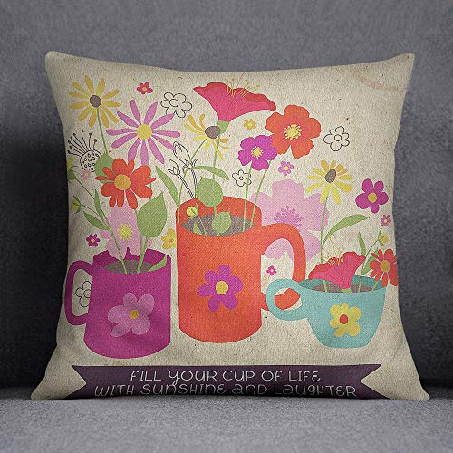 Bonamaison Decorative Cushion Cover, Throw Pillow Case, Size: 45X45 Cm - Designed and Manufactured in Turkey