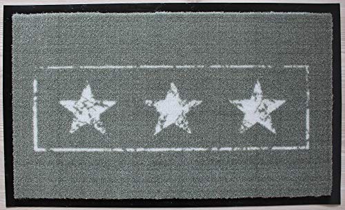 Decorative Coir Entrance Door Mat 3 stars 75 cm x 45 cm