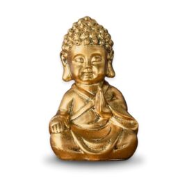 Zen'Light Baby Buddha Children's Statue, Resin, Gold, 8.5 x 605 x 12.5 cm